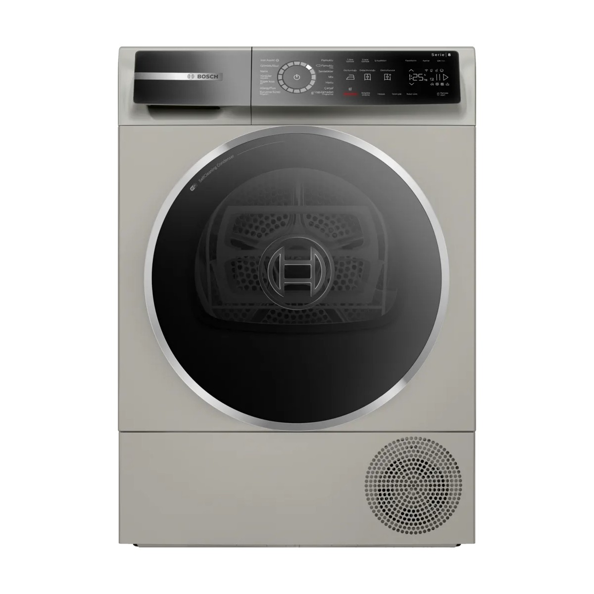 Bosch WQB245AXTR Serie 8 Isı Pompalı 9 kg Gümüş Kurutma Makinesi