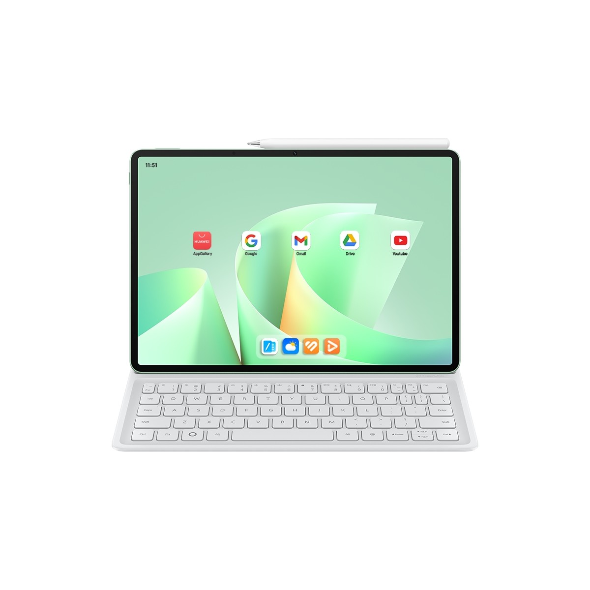 Huawei Yeni (2026) MatePad 11.5S Ultra Net PaperMatte Ekran 12GB 256GB Yeşil + Ayrılabilir Klavye